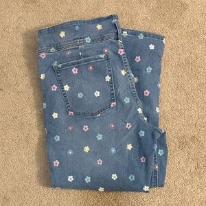 No Boundaries Denim with Multicolor Floral Pattern